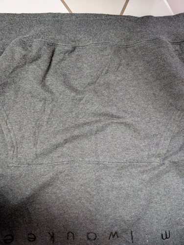 Vintage Champion Milwaukee Grey Hoodie Mens XXL Sweatshirt Y2K - Picture 4 of 6