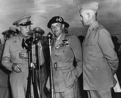 wartime leaders General Dwight D Eisenhower Field Marshal Bernard - Old Photo