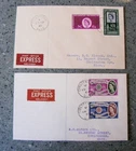 GB FDC 1960 EUROPA & GB FDC 1961 PARLIAMENTARY CONFERENCE BOTH EXPRESS DELIVERY