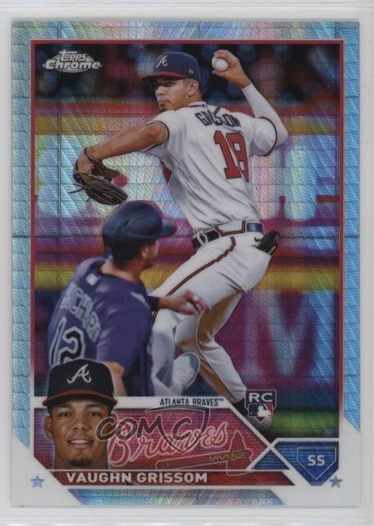 2023 Topps Chrome Prism Refractor Vaughn Grissom #48 6u5
