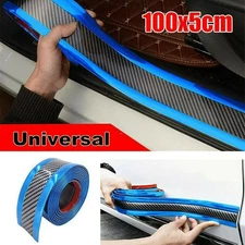 Car Accessories Carbon Fiber Car Door Sill Scuff Plate Sticker Protector 1M*3cm