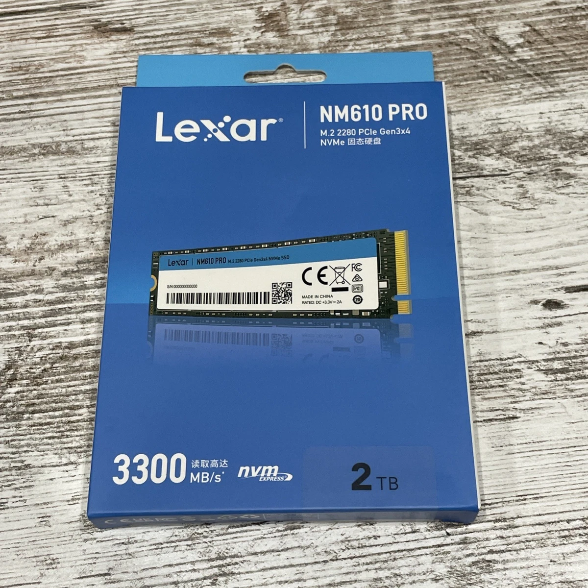 ○ Lexar NM610PRO SSD 2TB NVMe PCIe Gen 3x4 M.2 Type 2280 2枚 計