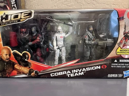 G I Joe Retaliation Cobra Invasion Team Hasbro 2012 Action Figures New G.i.