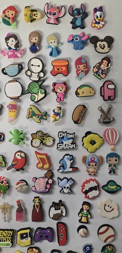 Jibbitz Button Charms Lot Of 97 Charms For Crocs Marvel Disney And More - Picture 3 of 6