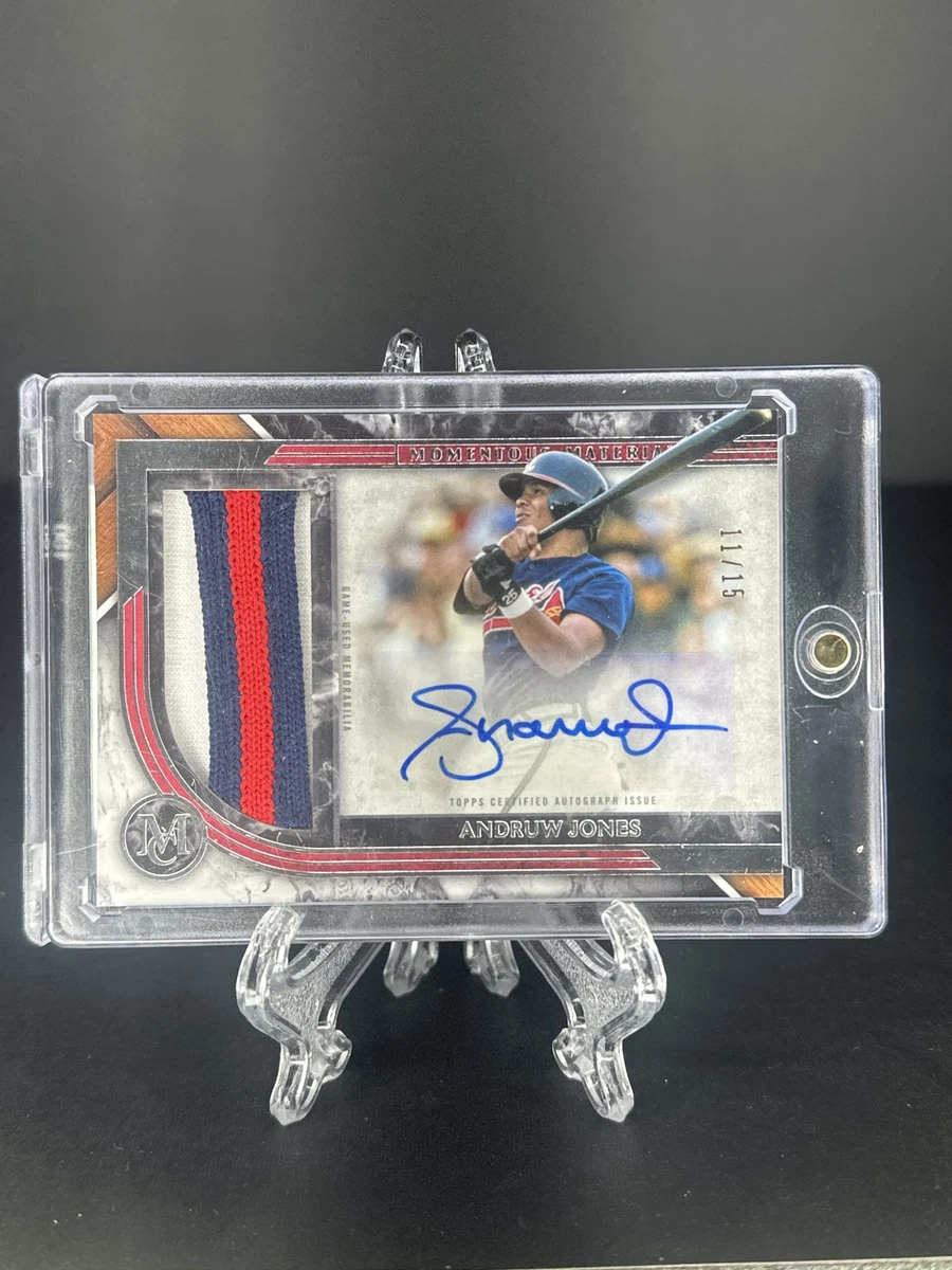 Andruw Jones Baseball Autographed Sports Trading Cards