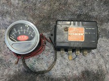 Vintage Sun 8.5 Thousands Rpm Tachometer And Transmitter. 2245-25 Eb-9a. Vintage Sun 8.5 Thousands Rpm Tachometer And Transmitter. 2245-25 Eb-9a.