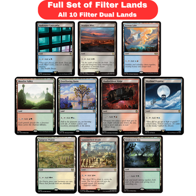#ad Filter Lands MTG Dual Lands Full Set All 10 Magic Commander EDH $8.99