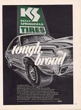1970 AMC AMX ~ ORIGINAL KELLY SPRINGFIELD TIRE AD