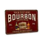 Custom Bourbon Bar Sign Personalized Bourbon Gift Metal Sign Saloon 108122002180