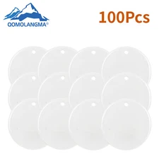 3in Round Ceramic Ornament Sublimation Blanks Decor Disc Ornament  US