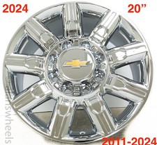 4 New 20 Chrome Chevy Silverado 2500 3500 Hd 8 Lug Wheels Rims Replica