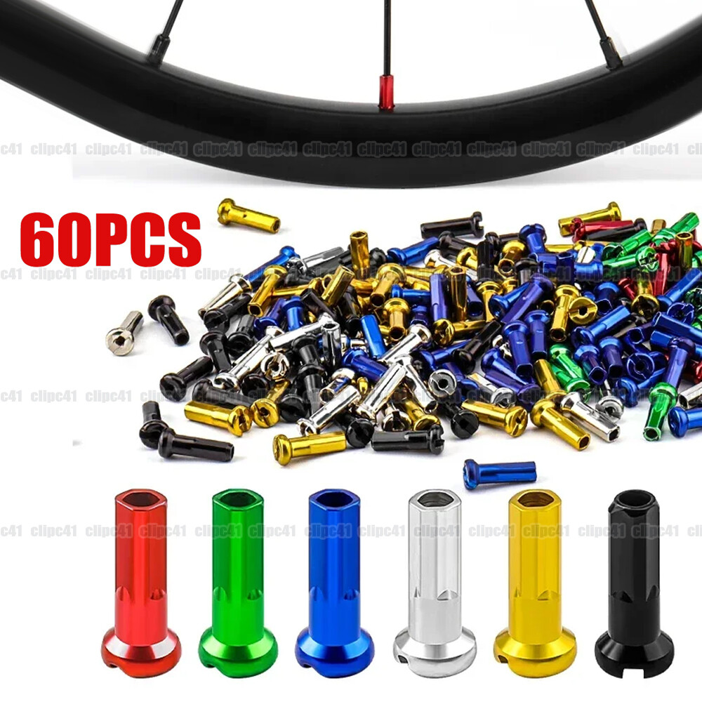 60Pcs 2mm Spoke Caps Wheel Spoke Nipple Road Bike Spoke Nipples  Accessories