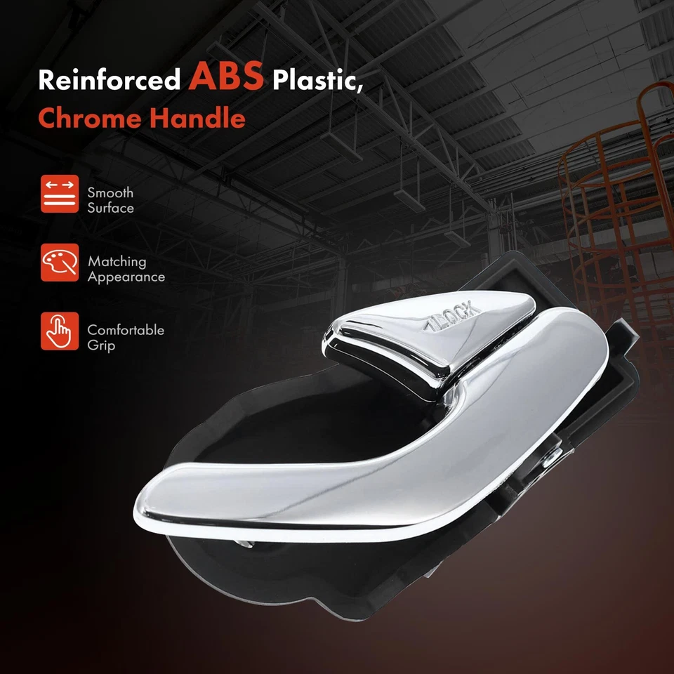 2 шт передняя левая и правая хромированная + черная внутренняя дверная ручка для Mazda Tribute 2001-2006 - Изображение 3 из 4