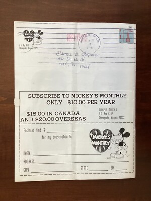 MICKEY'S MONTHLY - June 1978 - UNAUTHORIZED MICKEY MOUSE FANZINE