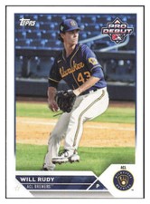 Will Rudy RC 2023 Topps Pro Debut #PD-150 Rookie MiLB MLB ID:84011