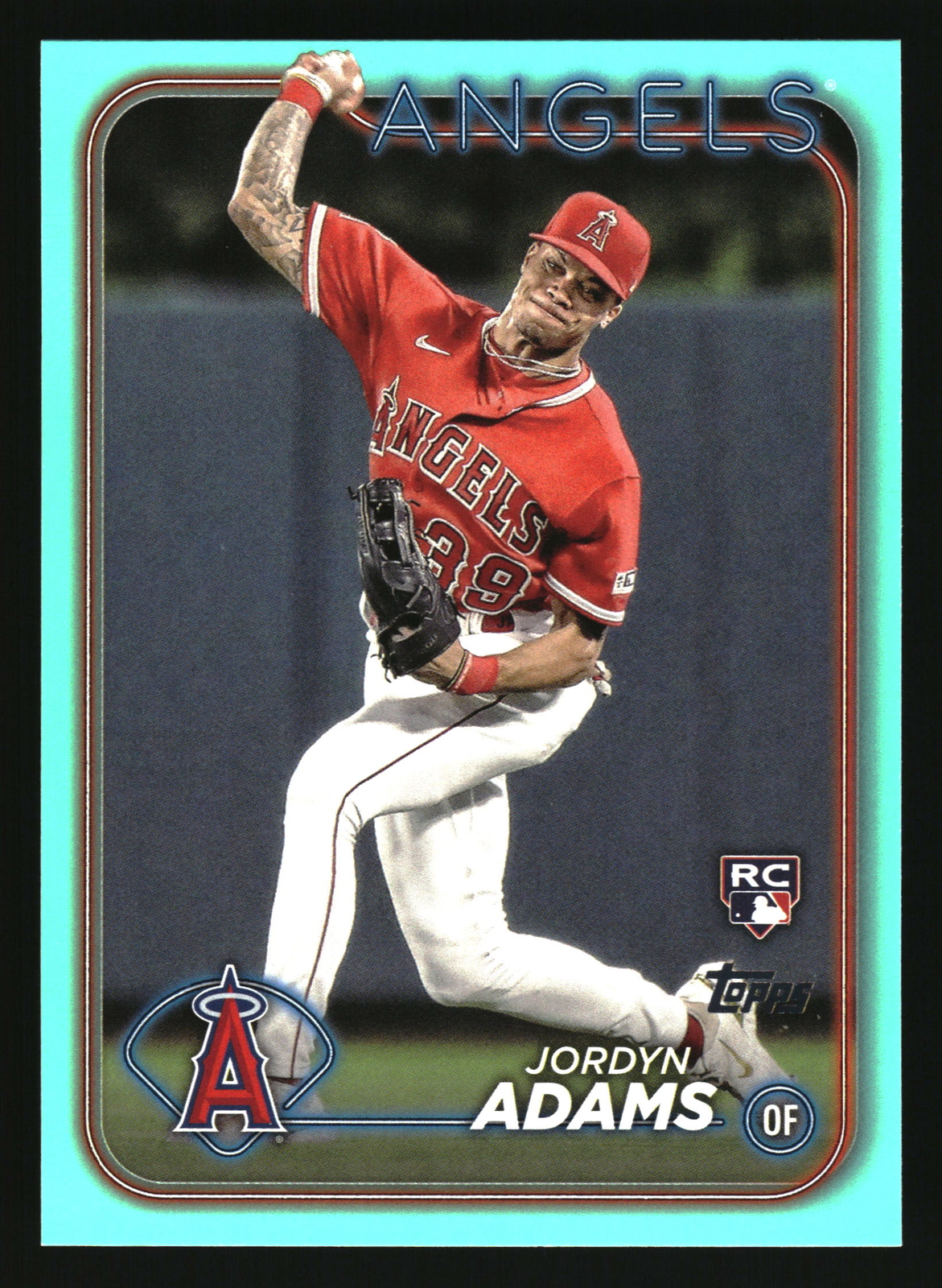 2024 Topps #470 Jordyn Adams Aqua