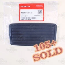 New Genuine OEM Honda Acura Automatic Brake Rubber Pedal Pad 46545-S84-A81 – 1pc