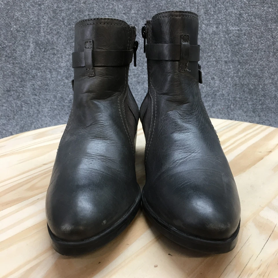 Catherine Malandrino Botas Mujer 40 Botín Gris Puntera Almendra Informal Bloque Foto 4 de 4