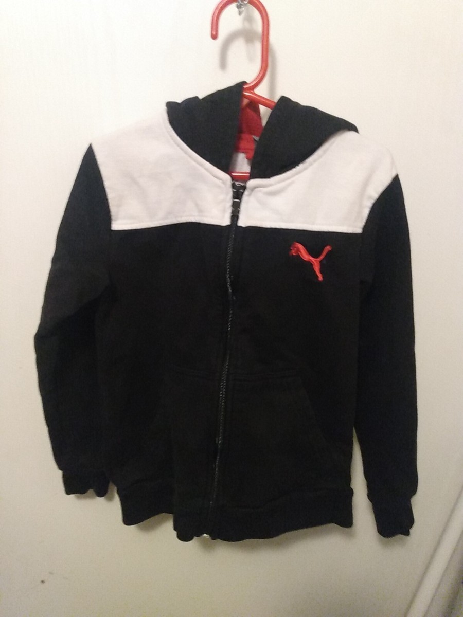 puma zip up hoodie Size Boys Black UK