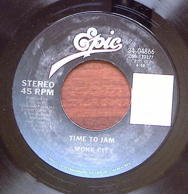 SMOKE CITY TIME TO JAM/I REALLY WANT YOU EPIC RECORDS VINYL 45 64-152