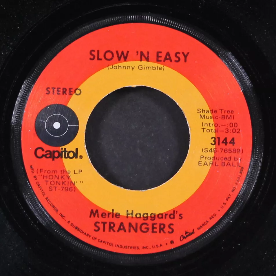 MERLE HAGGARD/ STRANGERS: song from sleep walk / slow 'n easy CAPITOL 7