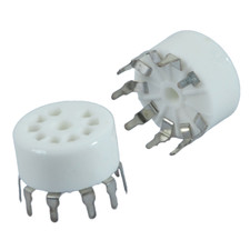 8pcs Tube Socket Ceramic 9pin PCB Mount B9A Base for 12AX7 12AU7 6N11 6922 Value