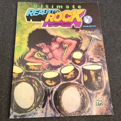 Ultimate Realistic Rock: Book & 2 CDs and Pull Out Poster Drums Drummer Poster