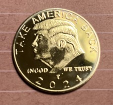 Donald Trump Take America Back 1 oz Memorabilia Coin In Plastic Case -MAGA 2024
