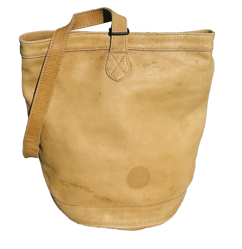 Mochila bandolera de cuero vintage Ellington MOCHILA Portland ENGASTADA Foto 4 de 4