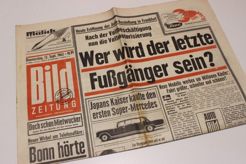 BILDZEITUNG 08.02.1995 FÉVRIER 8.2.1995 cadeau 25. 26. 27. 28. 29ème