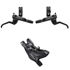 SHIMANO DEORE DISC BRAKE BR-M6100/ BL-M6100 CALIPERS  LEVERS, FRONT  REAR PAIR