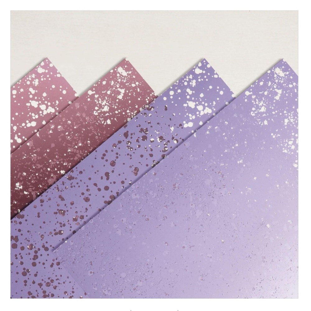 Stampin Up Hydrangea Hill Mercury Glass Acetate Sheets 4-Pack 6x6  