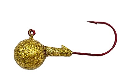 13 Jig Da Pesca Killer Jigs 1/32 Oz | Testa Rotonda Con Amo Aberdeen Rosso - Per Crappie