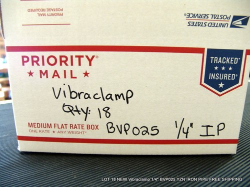 LOT 18 NEW Vibraclamp 1/4" BVP025 YZN IRON PIPE FREE SHIPPING - Picture 4 of 4