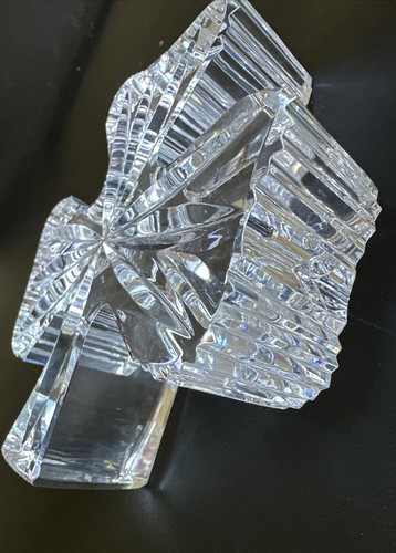 Waterford Crystal 3-Blatt Klee/Kleeblatt Briefbeschwerer ~ signiert ~ Irland 4 1/4 Zoll - Bild 4 von 14