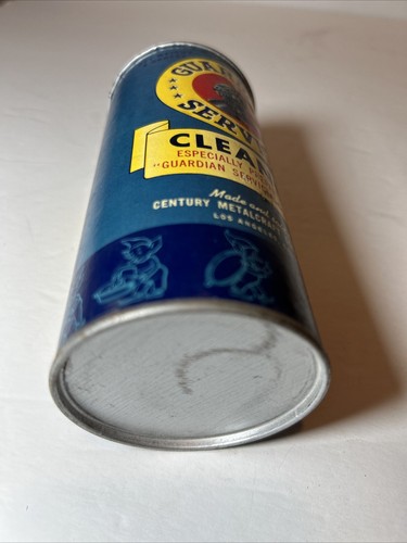 Guardian Service Cleaner Century Metal Craft Vintage Unopened Can 25 Cents Blue - Picture 6 of 8