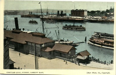 PC CPA AUSTRALIA, SYDNEY, CIRCULAR QUAY, Vintage Postcard (b27151)