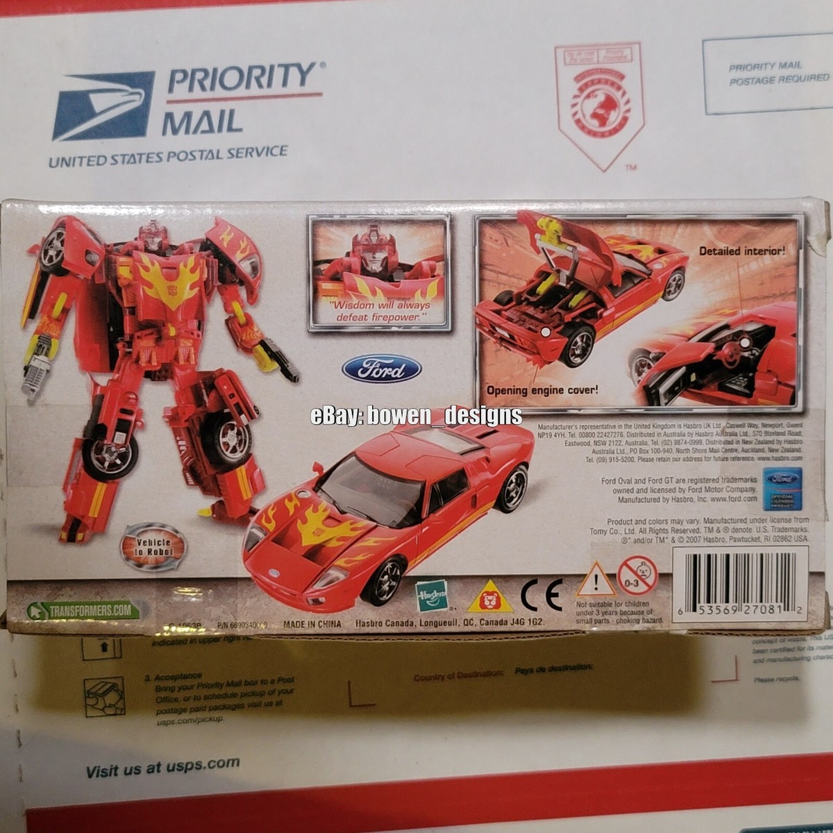 SDCC '07 Transformers Alternators Ford GT Rodimus Prime Figure