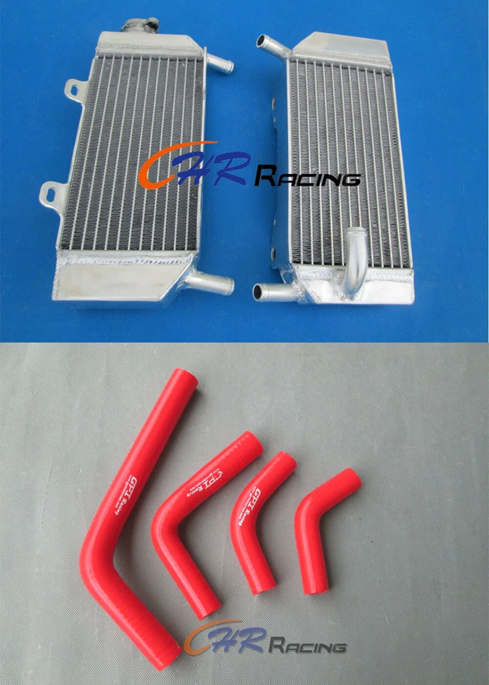 Aluminum Radiator+Hose For HONDA CRF250R/CRF250X 2004-2009 2008 2007 2006 2005 - Изображение 2 из 4
