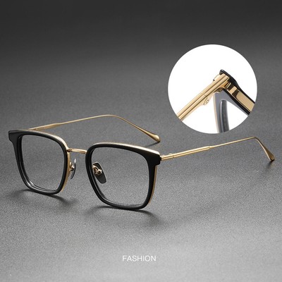 Premium Ultralight Retro Readers Square Titanium Reading Glasses +0.5~6.0