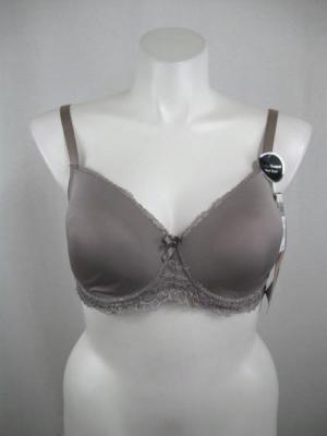 Delta Burke Size 40D Grotto Floral Lace Band Molded Cup Polyester Bra Style 2344