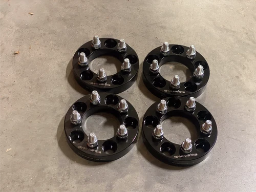 (4) USED 1" 5x114.3 ( 5x4.5 )to 5x100 Wheel Adapters | 5 Lug Spacers