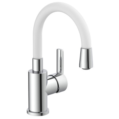 EISL Waschtischarmatur FLEXO weiß Chrom Wasserhahn Bad Waschbecken Spülbecken