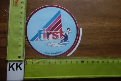 Alter Aufkleber Reiseveranstalter Reisebüro first F.I.R.S.T.  Reisen
