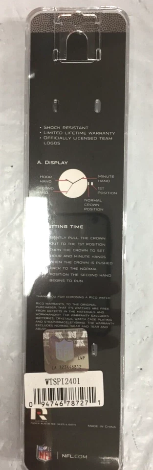 SPARO Men's Black Spirit Watch - NFL - Detroit Lions - Image 3 of 3