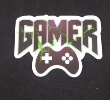 Colorful Gamers  Video Gaming Sticker 1.75" x 2.5" AI 