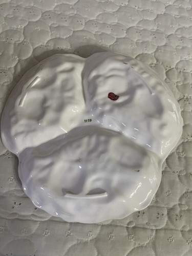 Vintage Perfect Condition- 3 Divided Vegetable Ceramic Relish- Mint Tray Dish - Picture 3 of 10