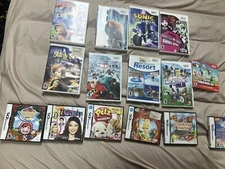Nintendo DS / Nintendo Wii Video Game Lot 15 Original Cases/game Manual Bundle