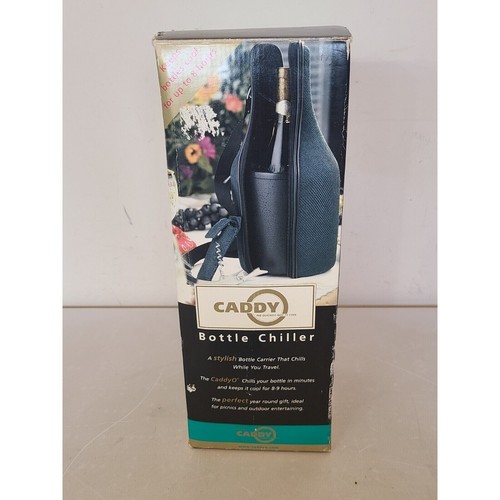 The Caddy O Wine Bottle Carrying Tote NEW with BOX & Corkscrew Chiller Burgundy - Picture 19 of 22