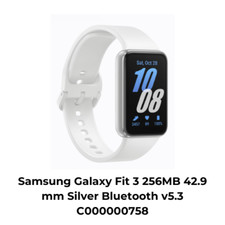 Samsung Galaxy Fit 3 256MB 42.9 mm Silver Bluetooth v5.3 C000000758
